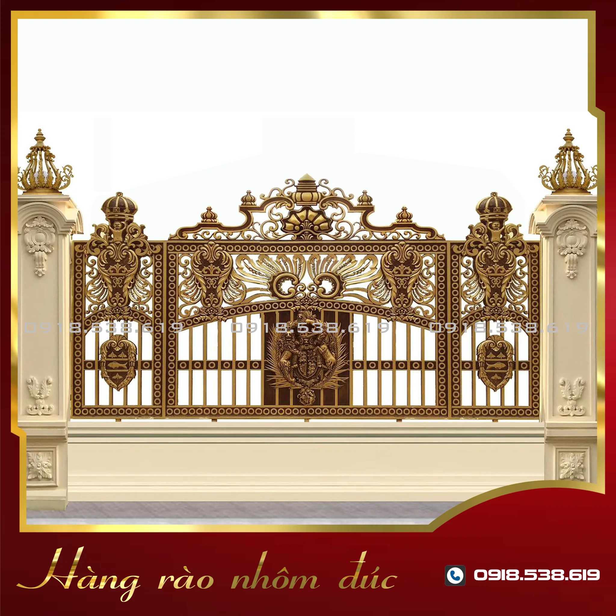Hàng rào nhôm đúc HR-01