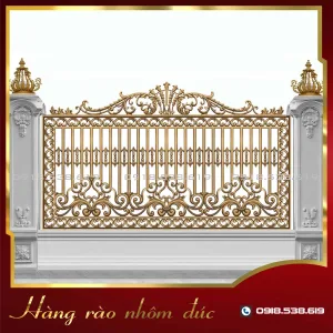 Hàng rào nhôm đúc HR-03