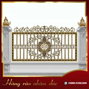 Hàng rào nhôm đúc HR-04