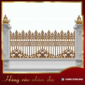 Hàng rào nhôm đúc HR-07