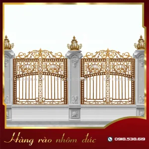 Hàng rào nhôm đúc HR-08