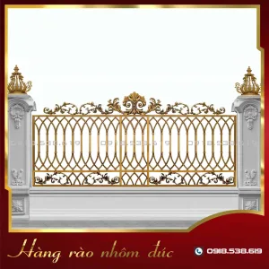 Hàng rào nhôm đúc HR-09
