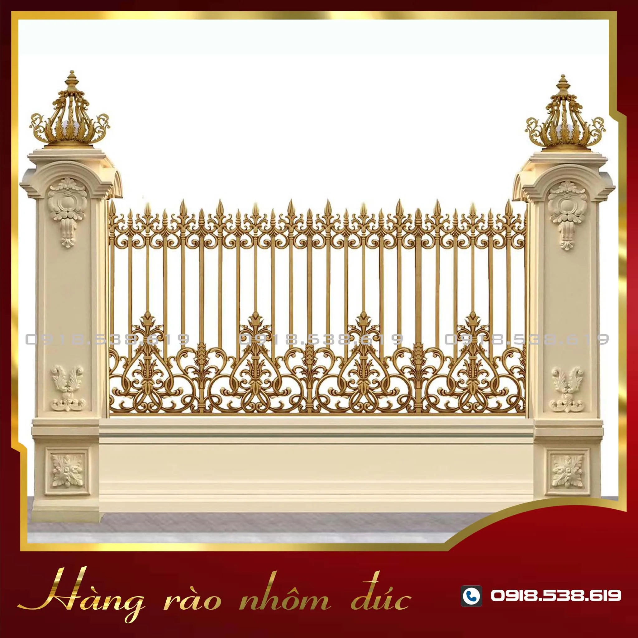 Hàng rào nhôm đúc HR-13