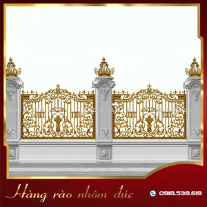 Hàng rào nhôm đúc HR-17