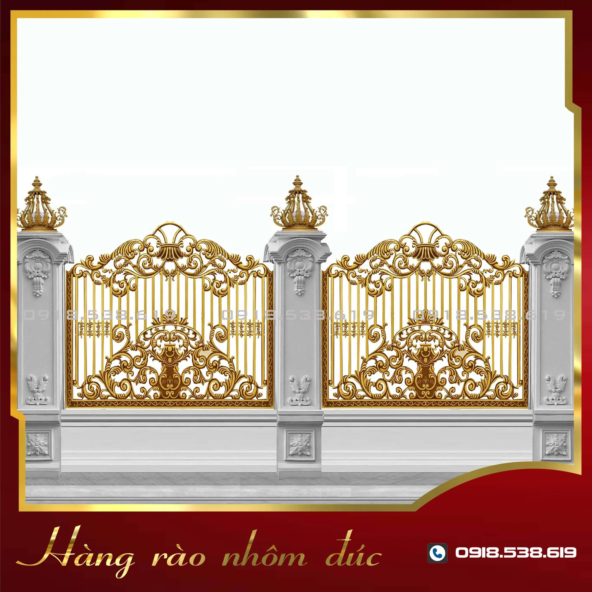 Hàng rào nhôm đúc HR-19