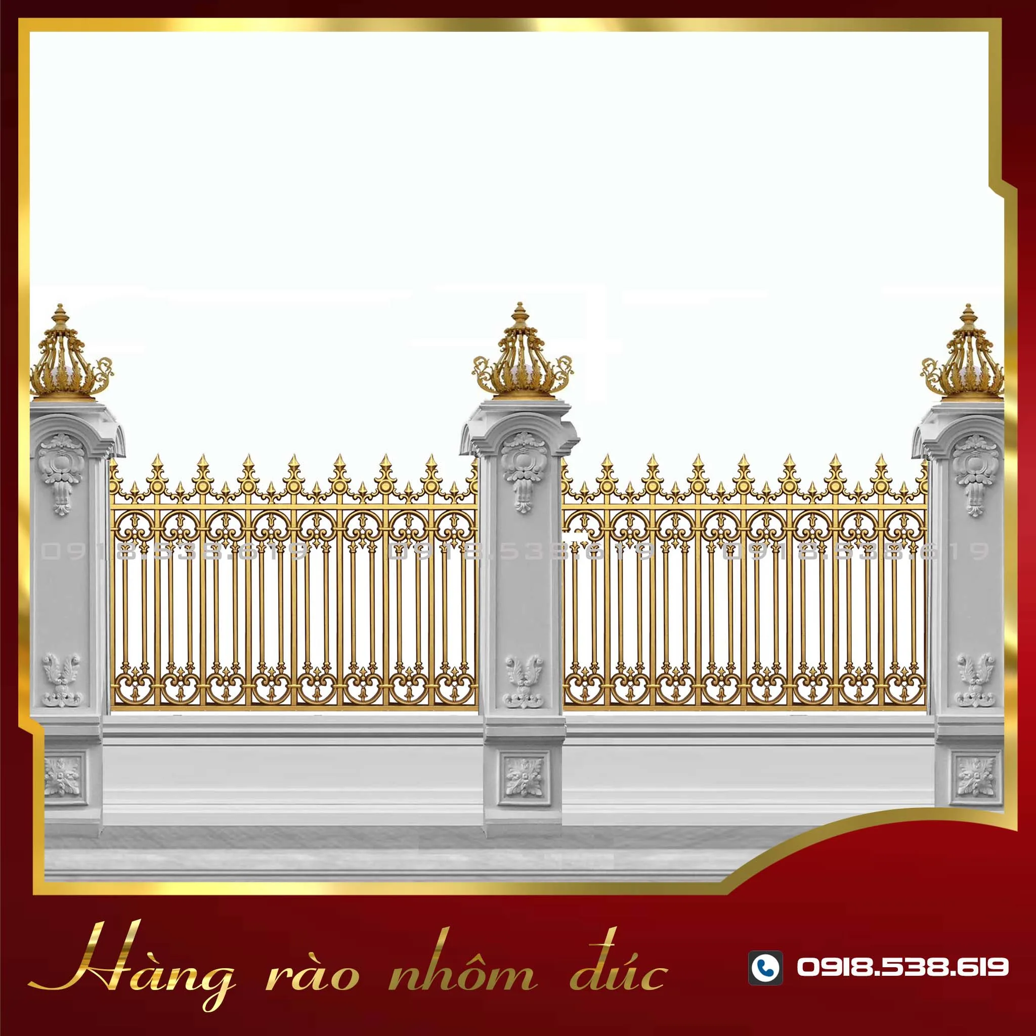 Hàng rào nhôm đúc HR-21