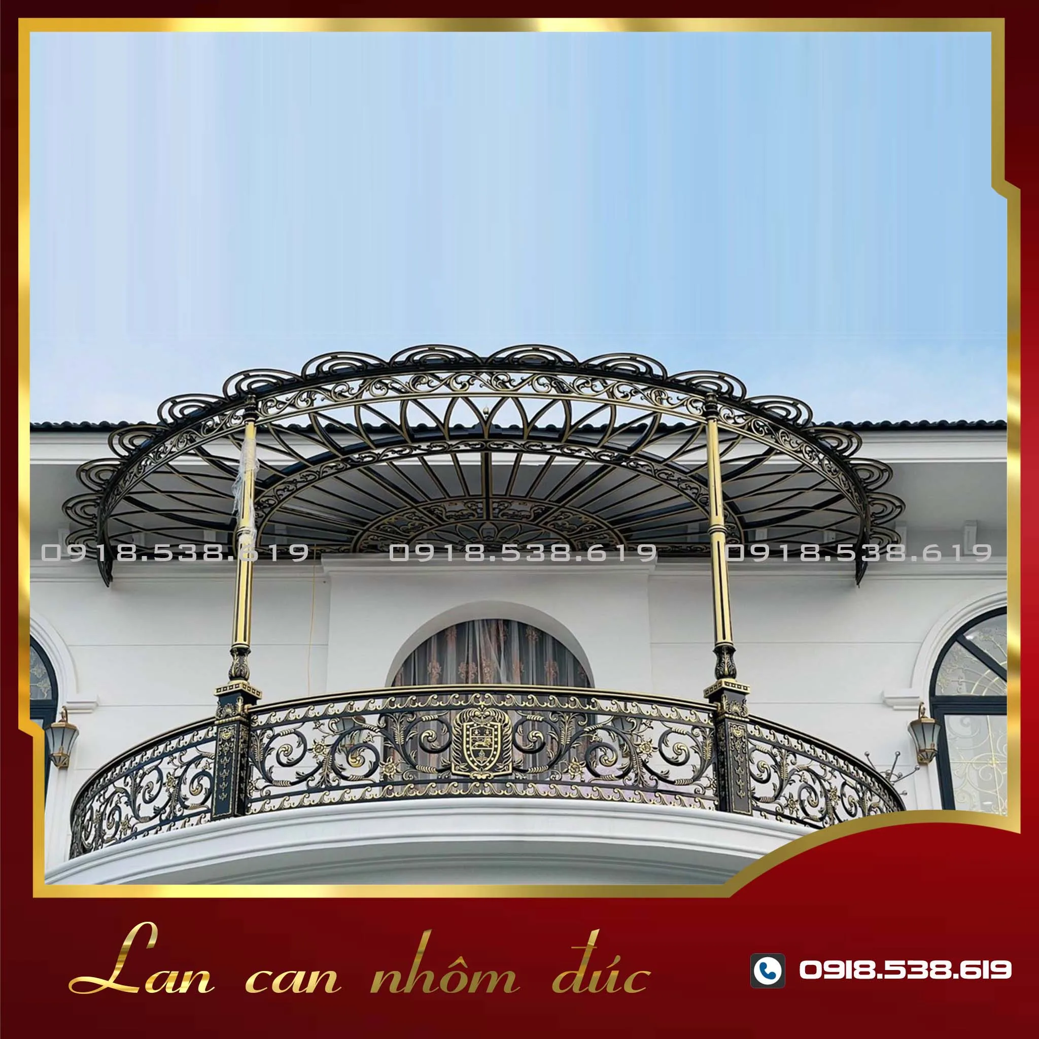 Lan can nhôm đúc LC-14