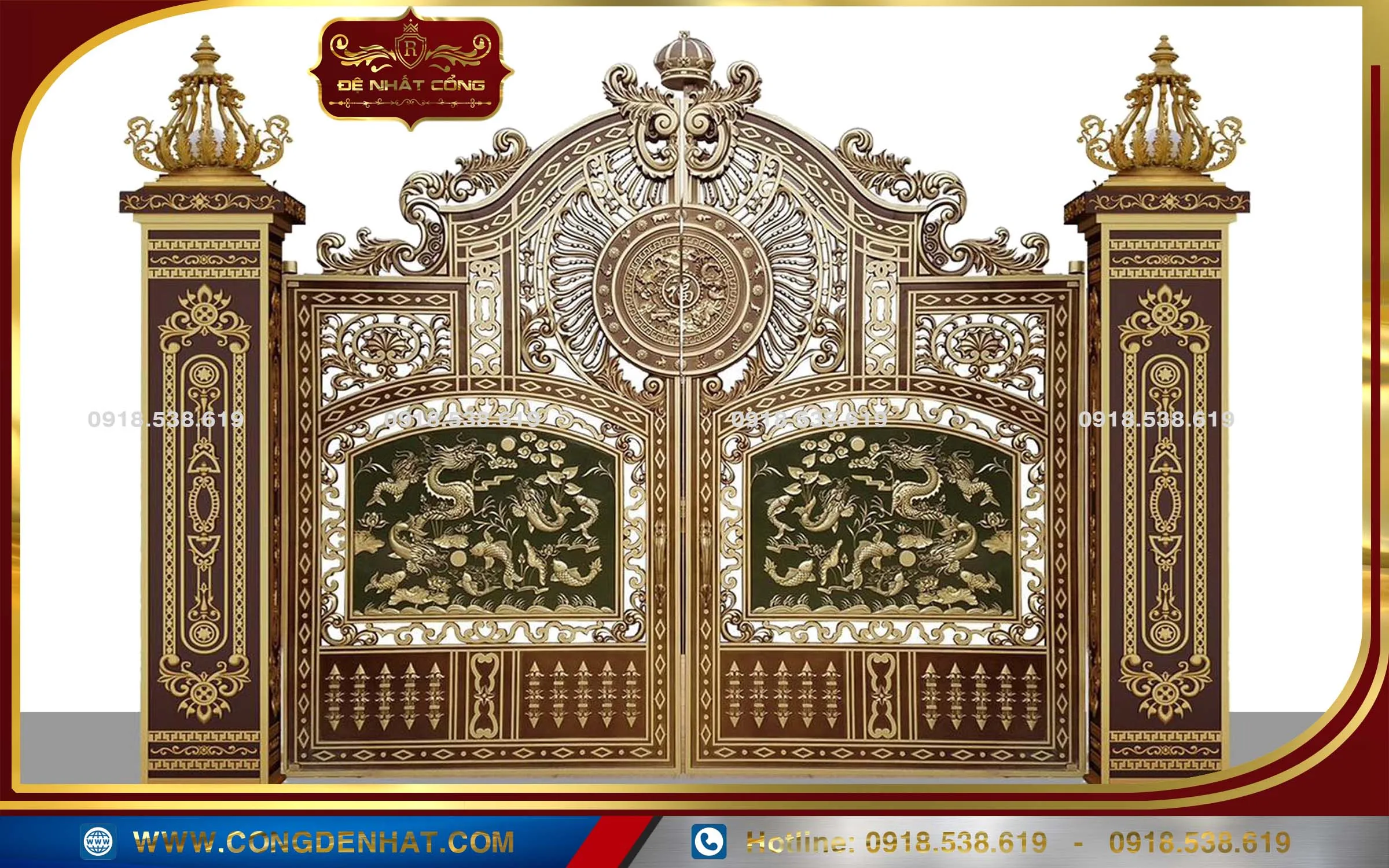 CỔNG NHÔM ĐÚC CAO CẤP